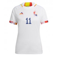 Belgia Yannick Carrasco #11 Fotballklær Bortedrakt Dame VM 2022 Kortermet